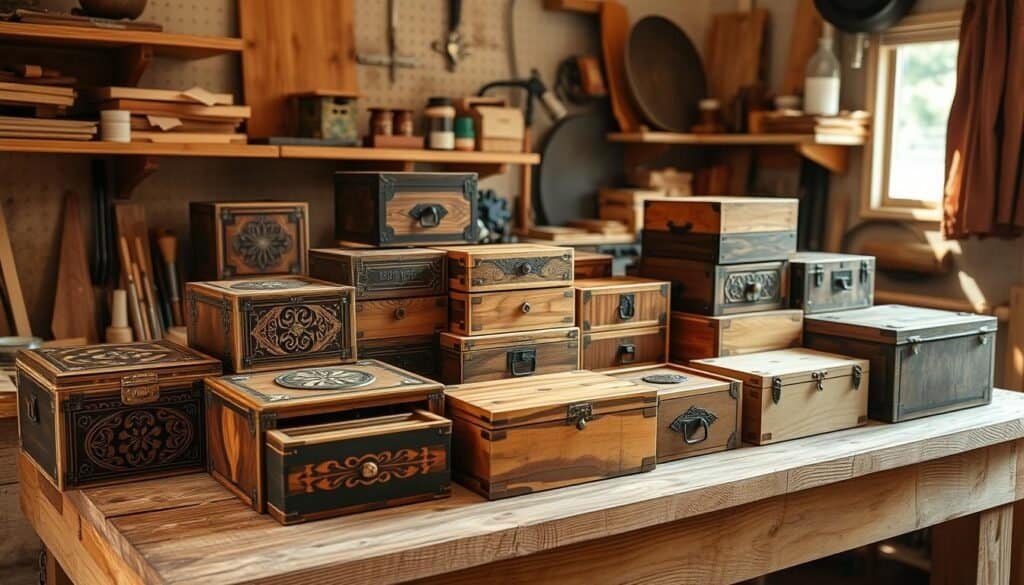 decorative wooden boxes