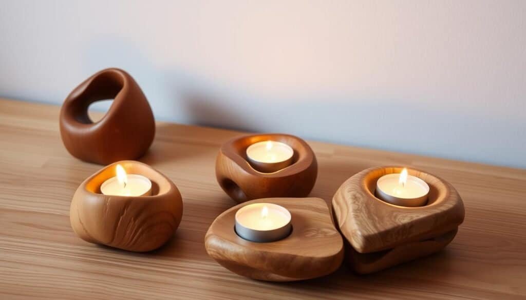 diy wood projects candle holders