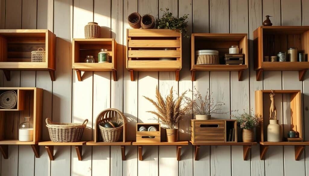 diy wooden crate storage