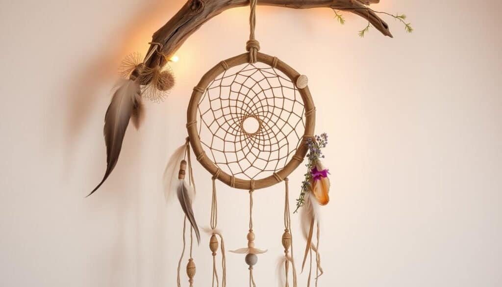driftwood dreamcatcher with natural elements driftwood dreamcatcher with natural elements