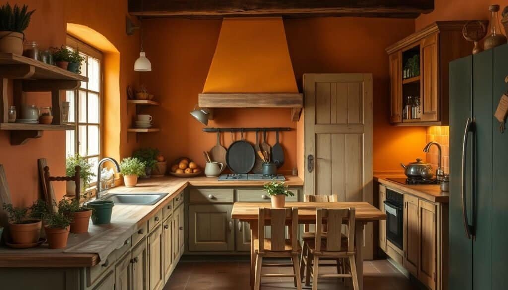 earthy kitchen color palette