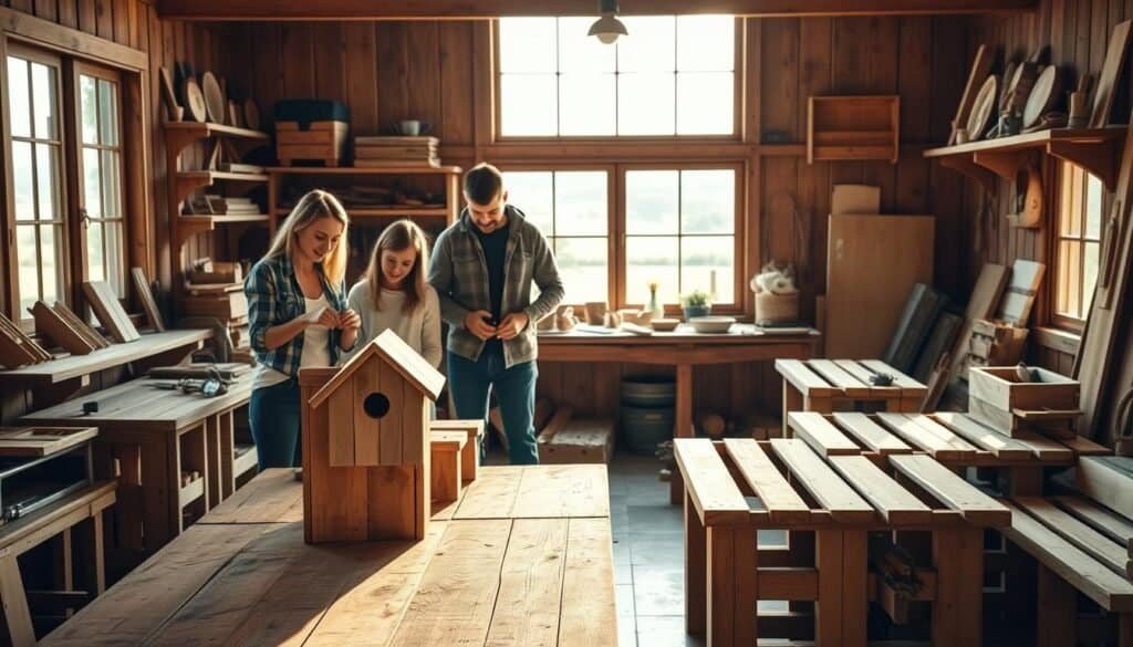 farmhouse wood projects for families