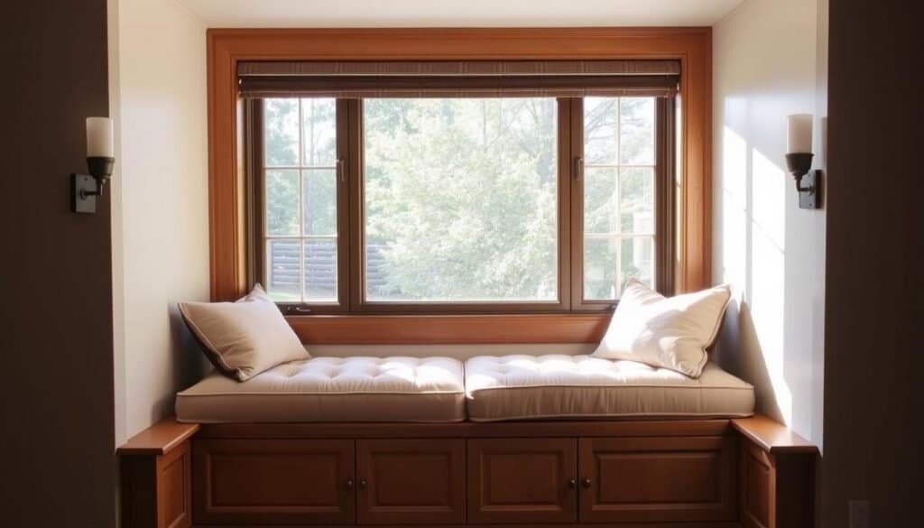 faux built-in window seat