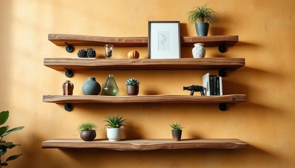 floating wood shelves floating wood shelves