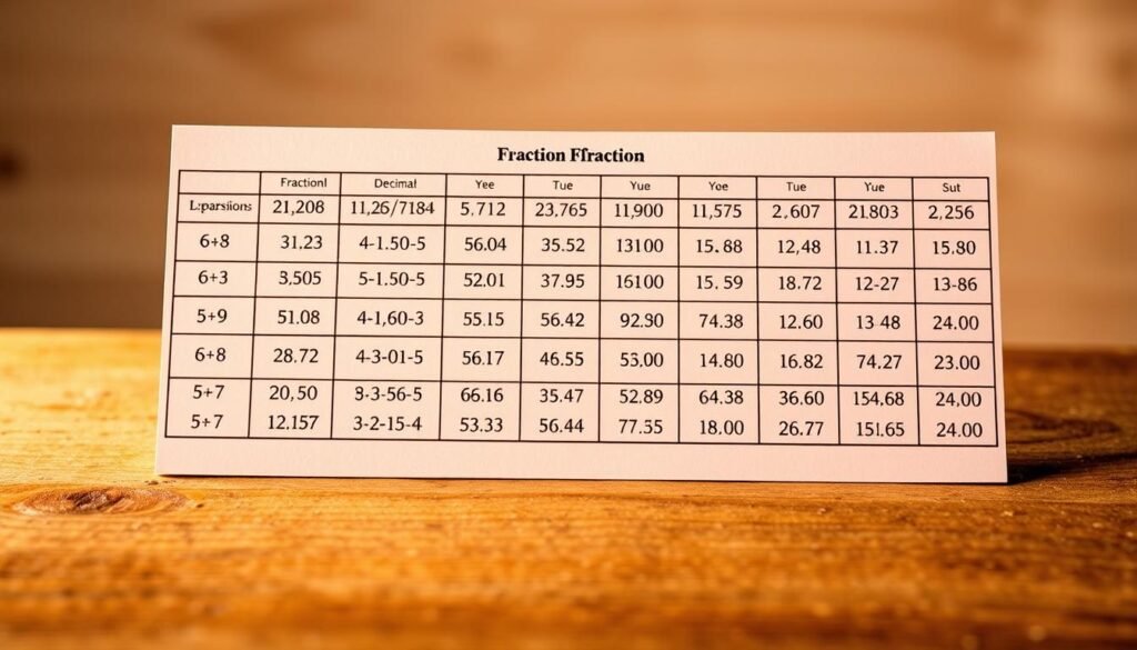 fraction conversion table fraction conversion table