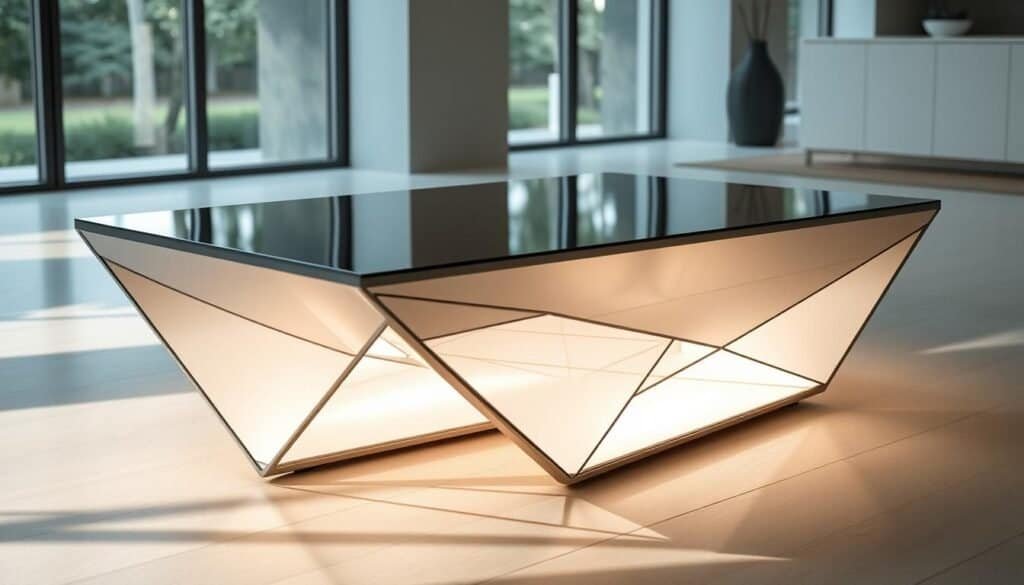 geometric coffee table