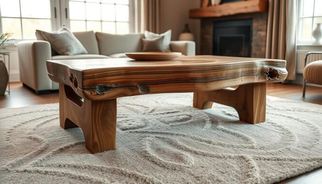 handcrafted coffee table