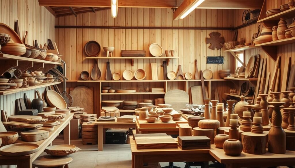 handcrafted wood items