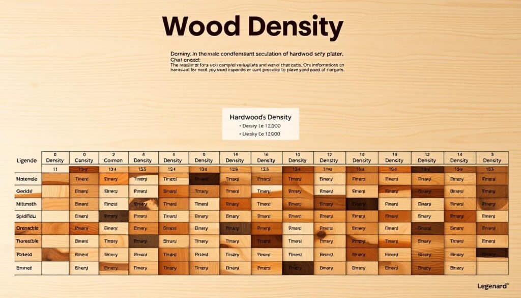 hardwood density chart hardwood density chart