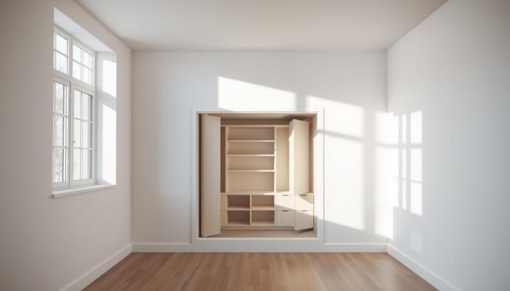 hidden wall storage