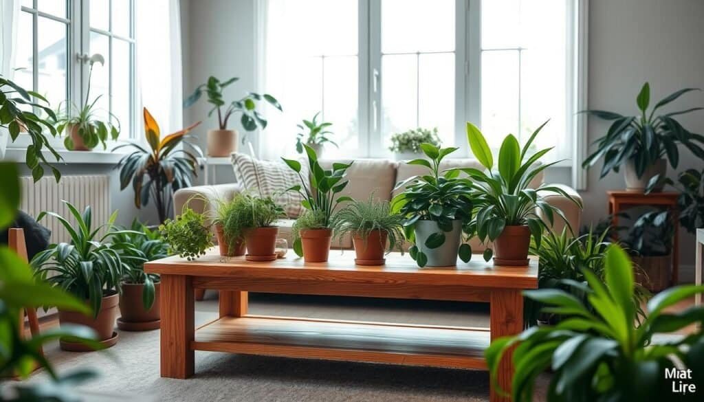 incorporating plants with wooden furniture incorporating plants with wooden furniture