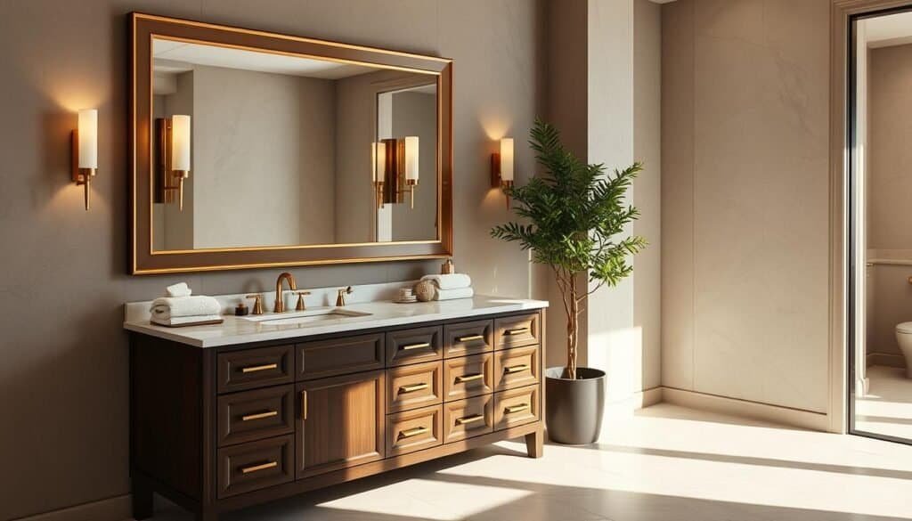 luxurious bathroom vanity transformation