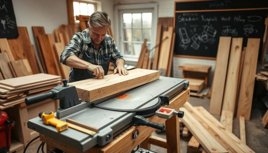 measuring and cutting wood for DIY outdoor furniture measuring and cutting wood for DIY outdoor furniture
