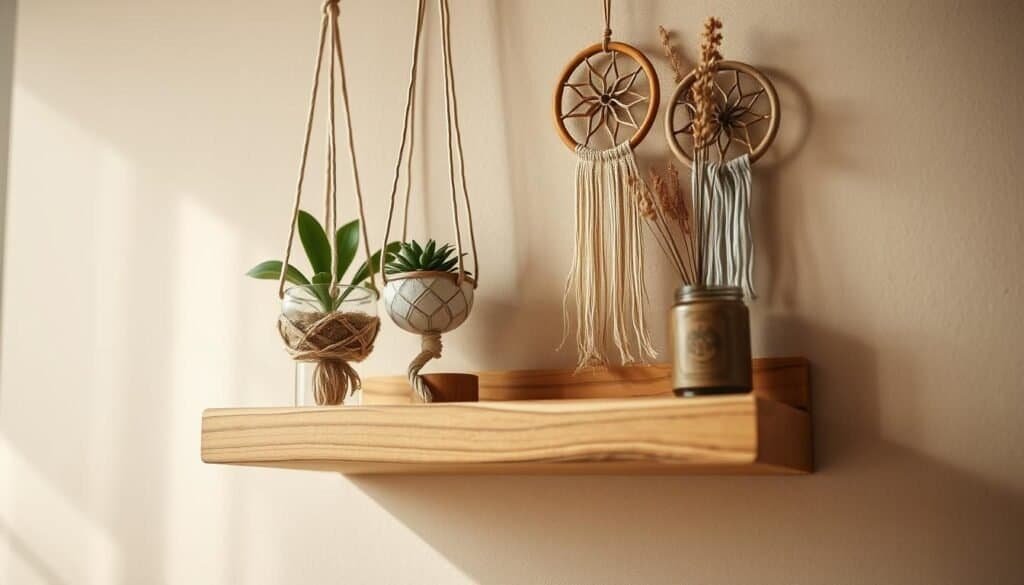 mini wooden shelf with hanging elements mini wooden shelf with hanging elements