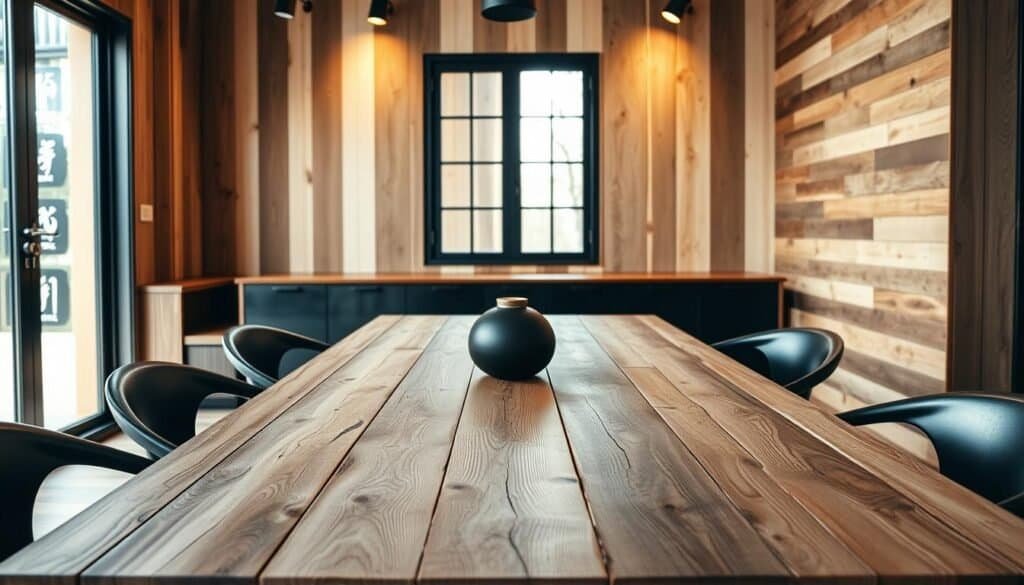 mixing wood tones with black accents mixing wood tones with black accents