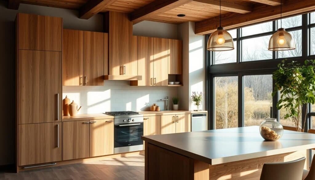 modern rustic kitchen cabinets