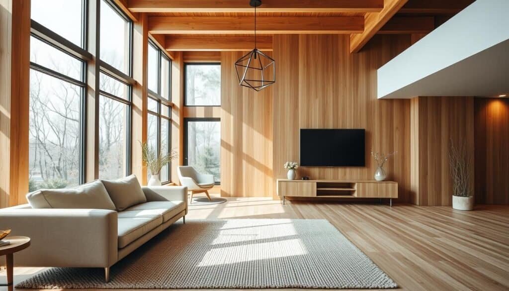 modern wood interior design
