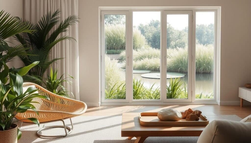 natural elements in neutral living room natural elements in neutral living room