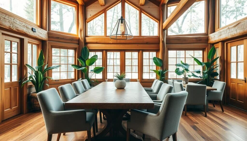 natural wood dining space natural wood dining space