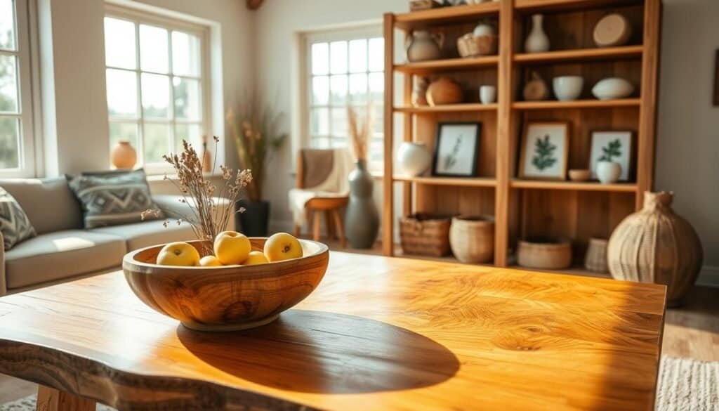 natural wood home decor