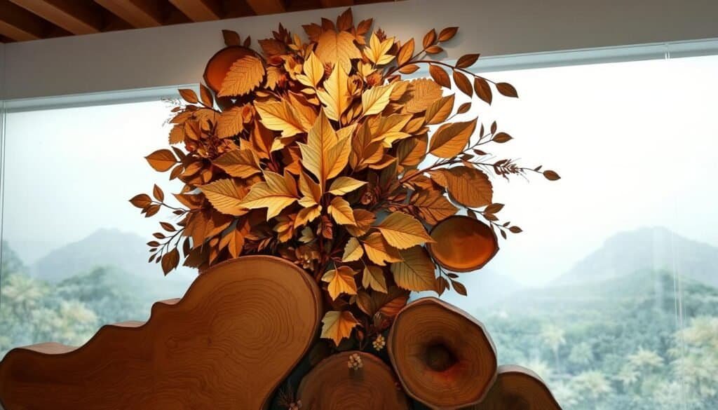 nature-inspired wood wall art