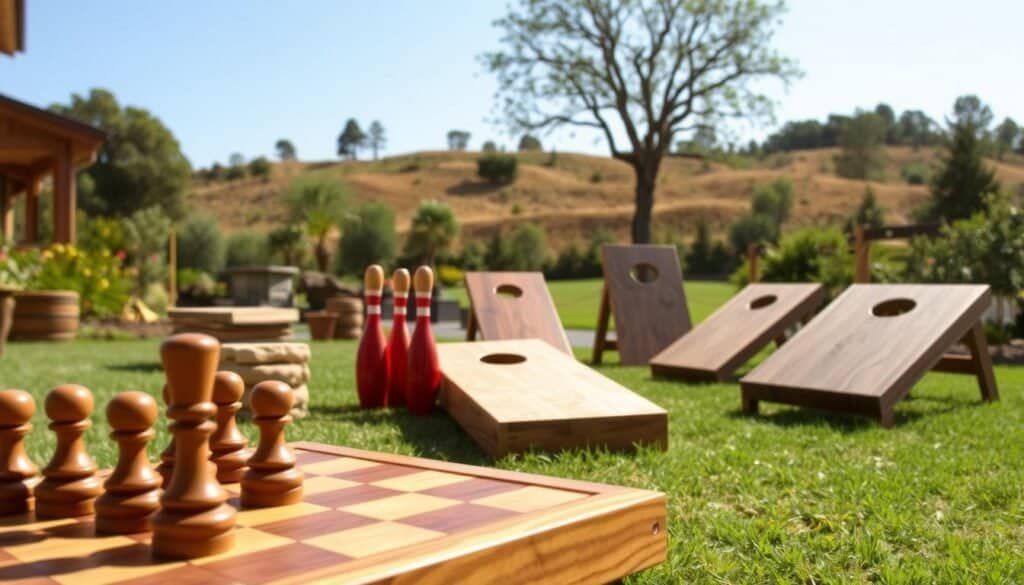 outdoor wooden games