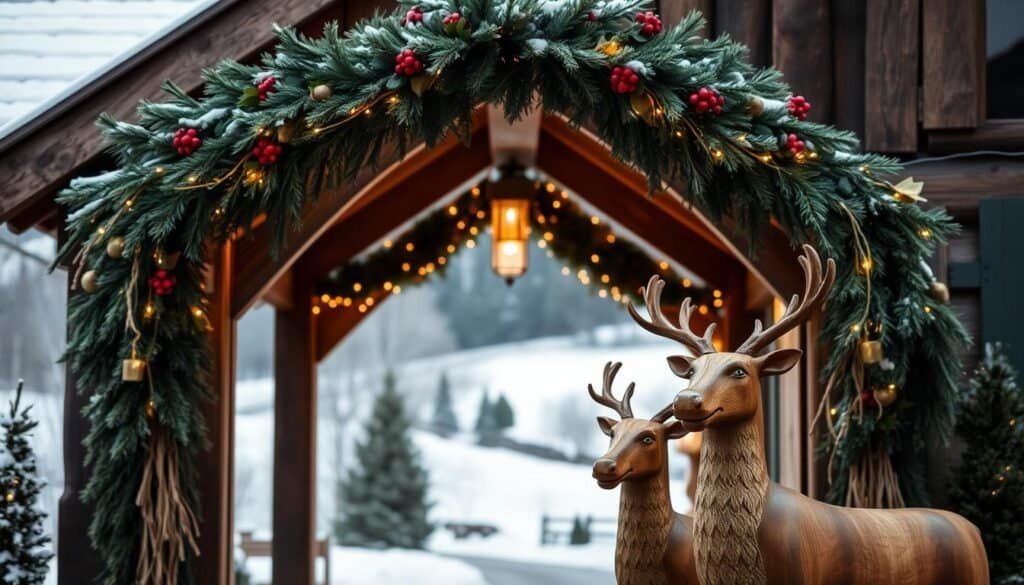 outdoor wooden holiday decor