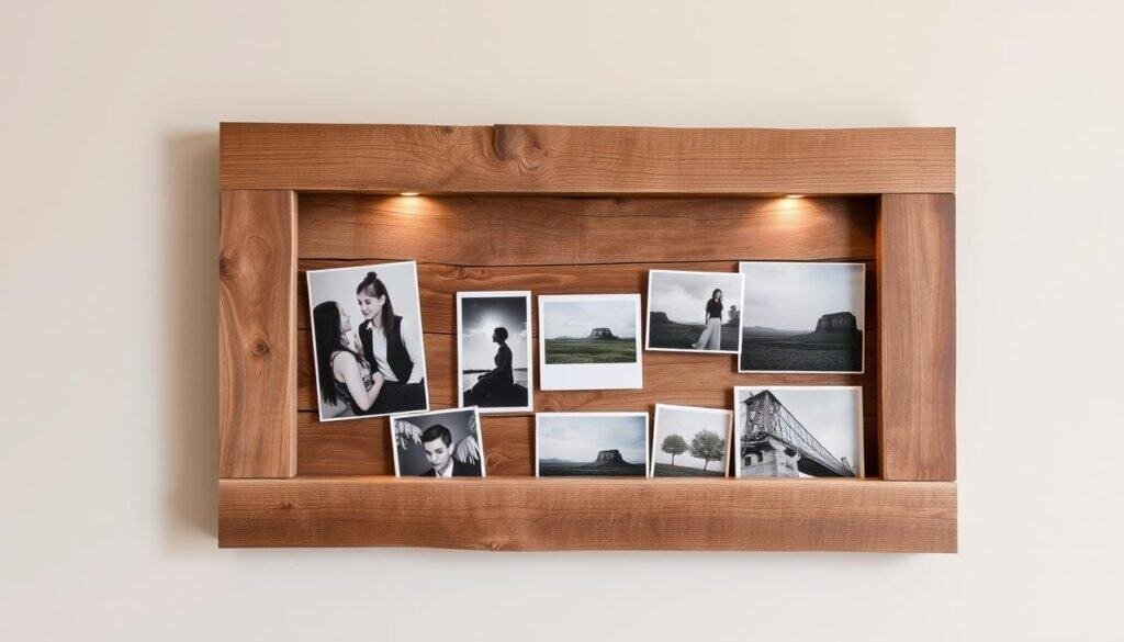 reclaimed wood photo display reclaimed wood photo display