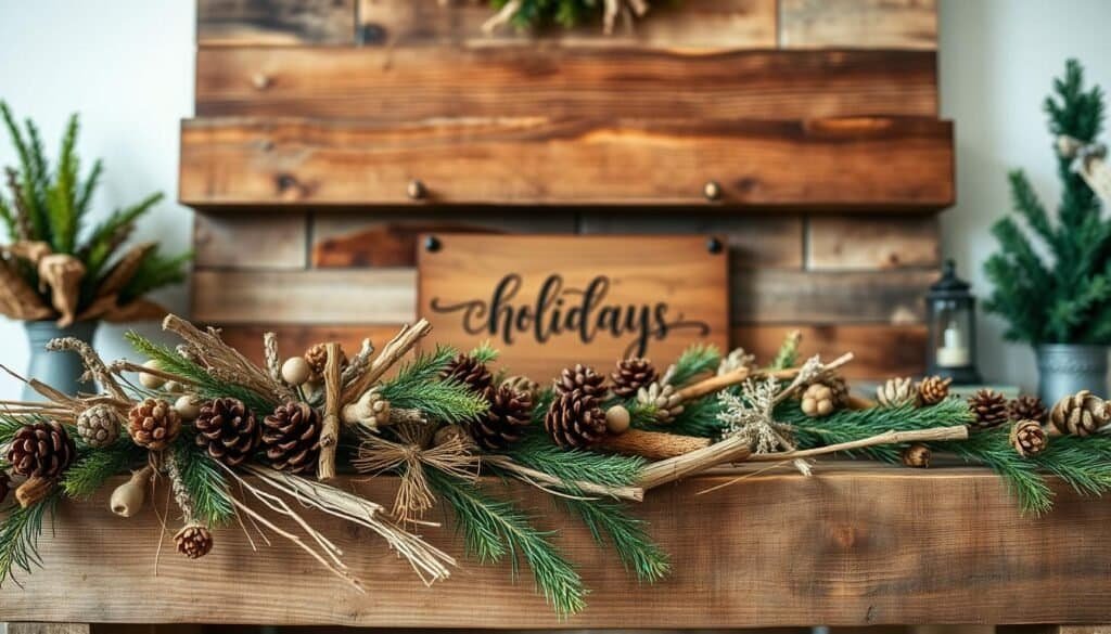 reclaimed wood seasonal mantel display reclaimed wood seasonal mantel display