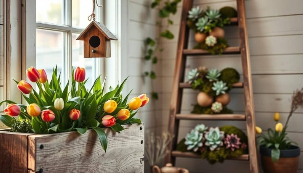 reclaimed wood spring decor reclaimed wood spring decor
