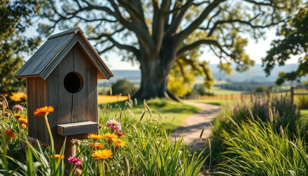 rustic birdhouse for kids