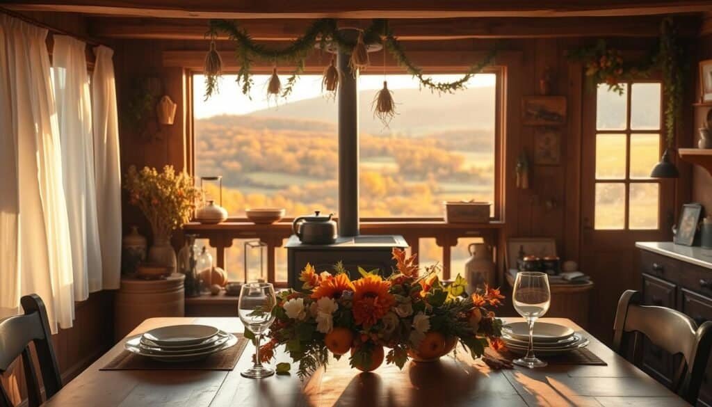 rustic fall kitchen decor