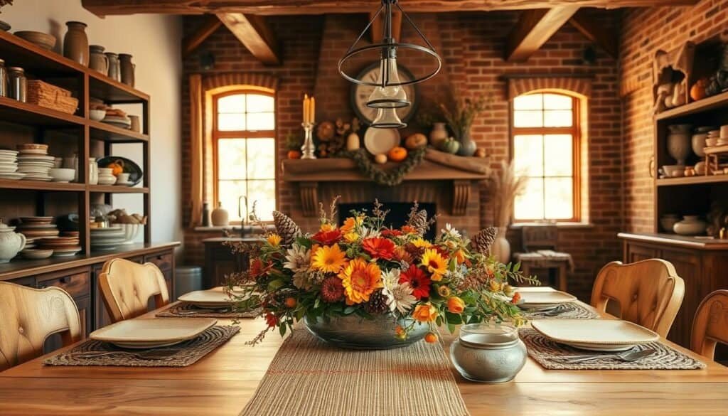 rustic fall kitchen decor