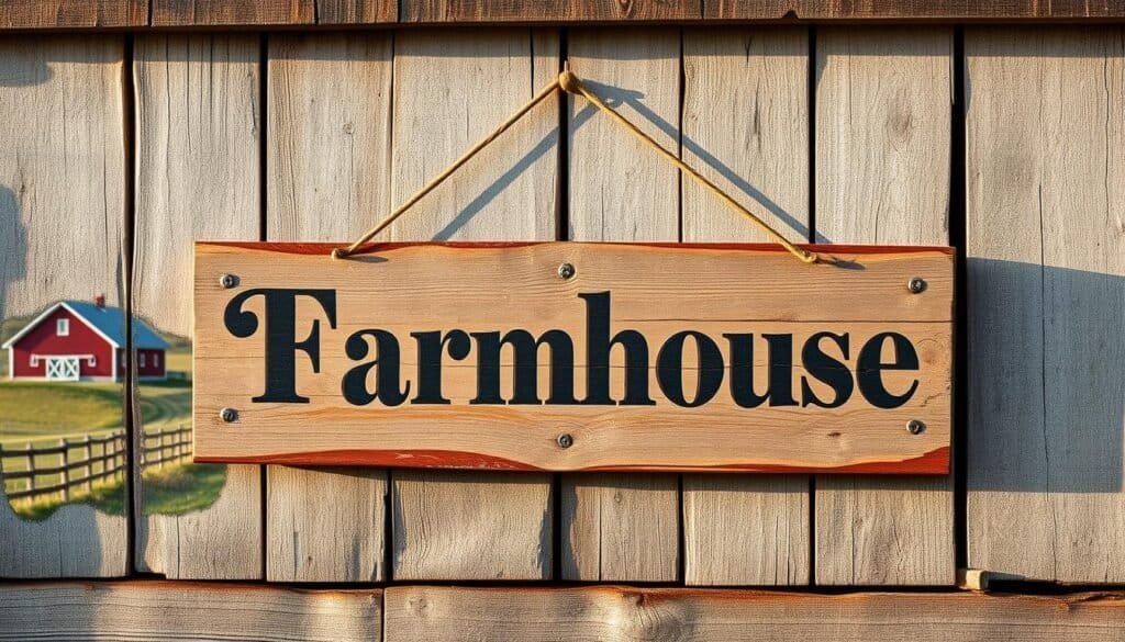 rustic farmhouse sign