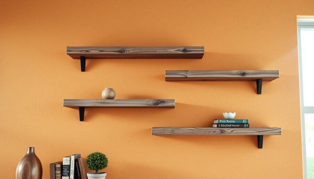 rustic floating shelves rustic floating shelves