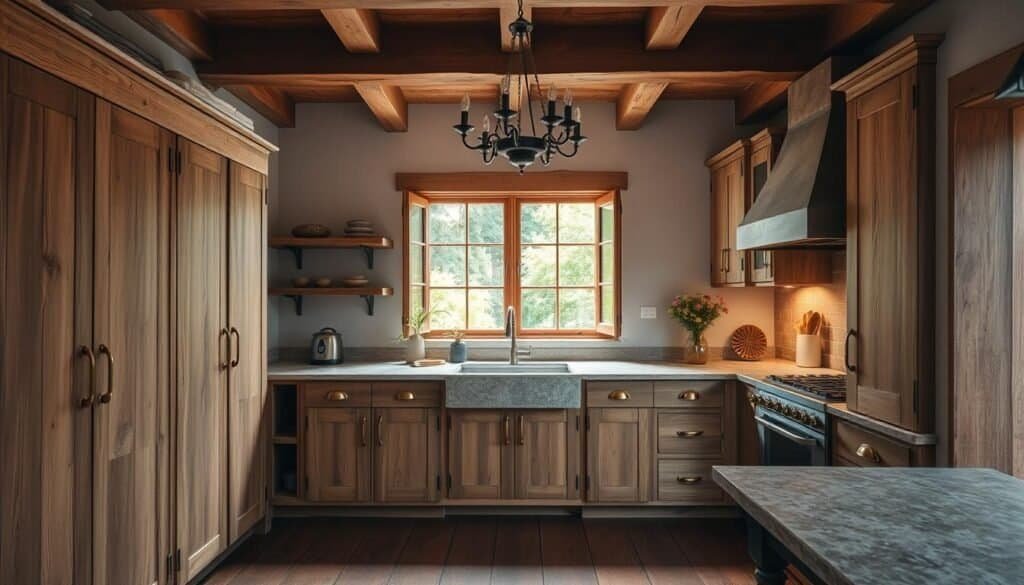 rustic kitchen cabinets