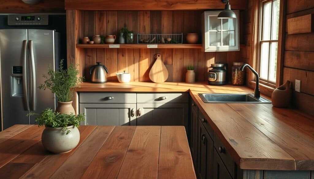rustic kitchen countertops