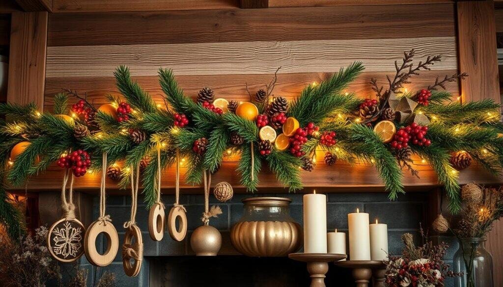 rustic mantel decorations