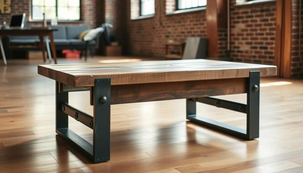 rustic-modern coffee table