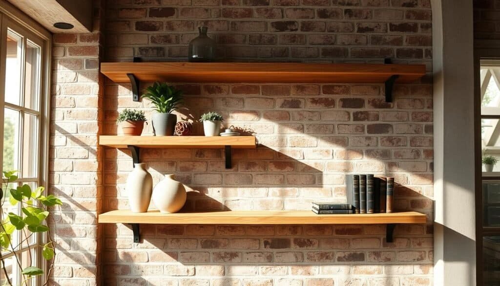rustic wood floating shelves rustic wood floating shelves