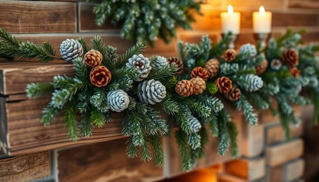 rustic wood mantel garland rustic wood mantel garland