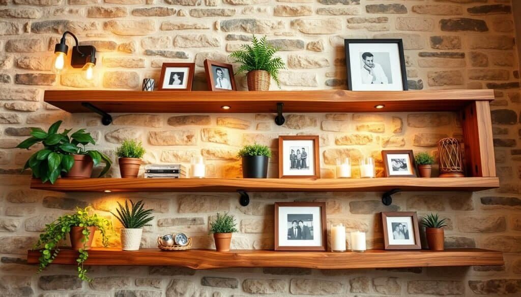 rustic wood shelves rustic wood shelves