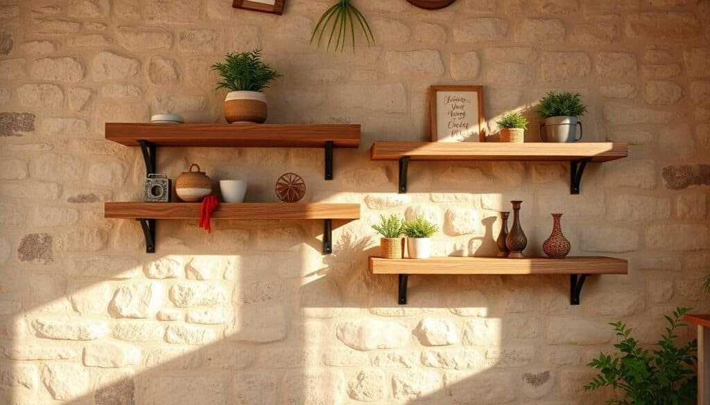 rustic wooden floating shelves rustic wooden floating shelves