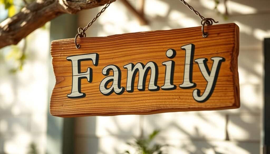rustic wooden sign