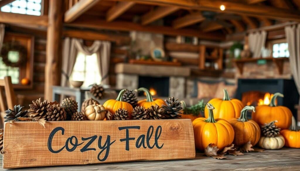 rustic wooden sign displays