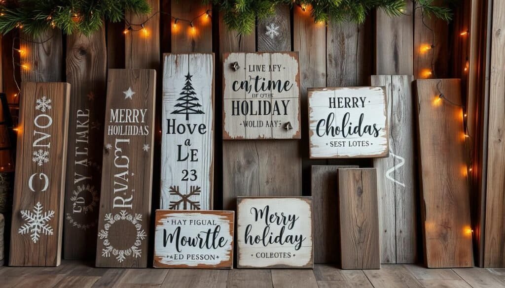 rustic wooden signs