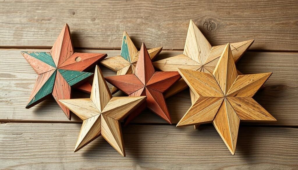 scrap wood Christmas stars