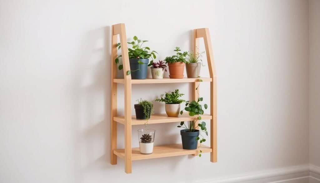 space-saving wood plant stand space-saving wood plant stand
