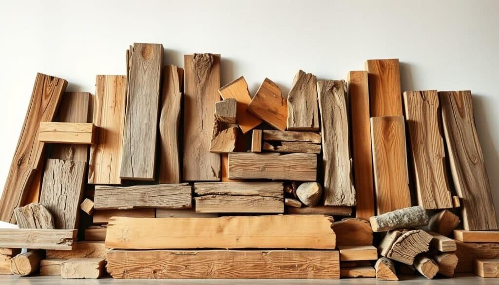 types of scrap wood for wall art