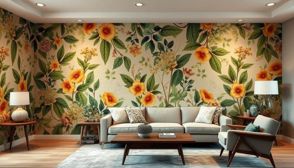 wallpaper on wall living room wallpaper on wall living room